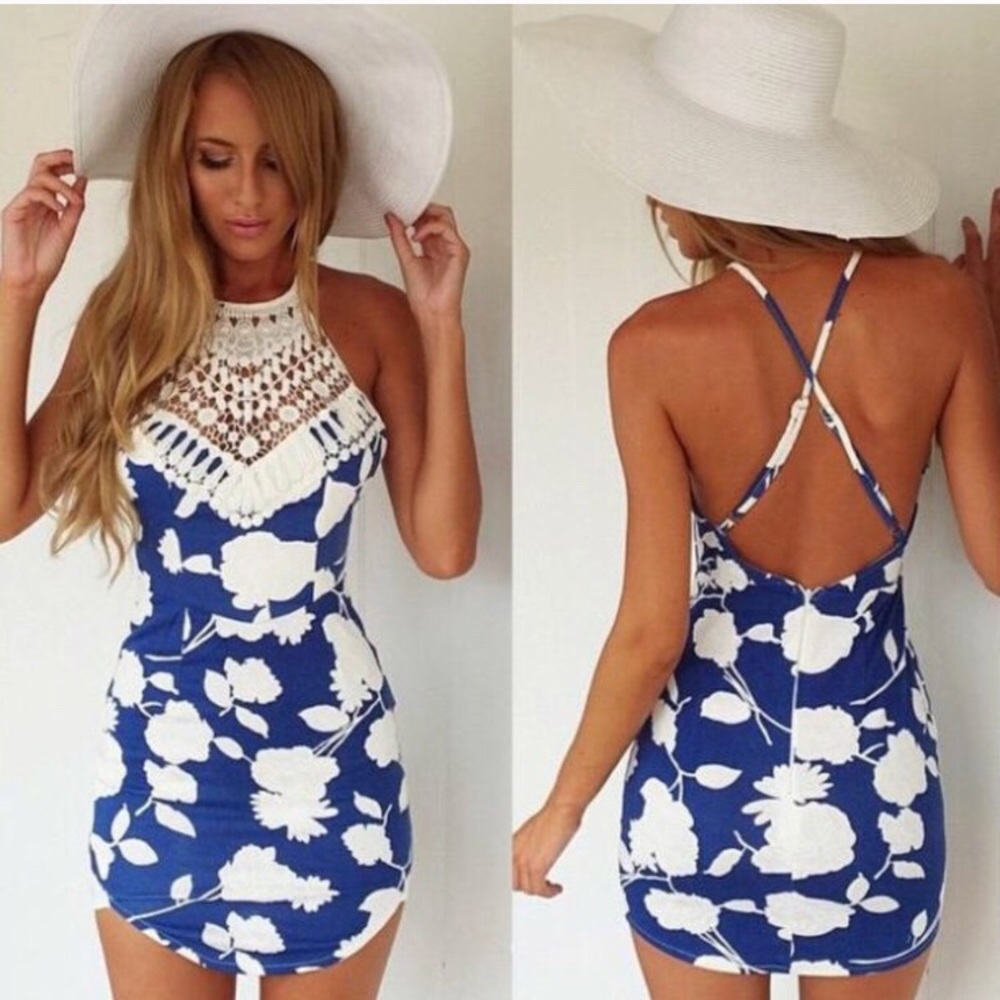 Backless summer dress